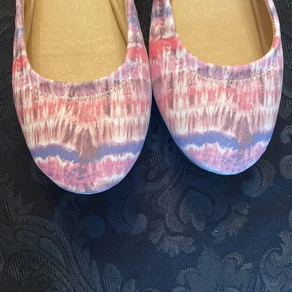 NWT Lucky Brand Emmie Ballet Printed Flat Size 7.5 - Picture 5 of 9